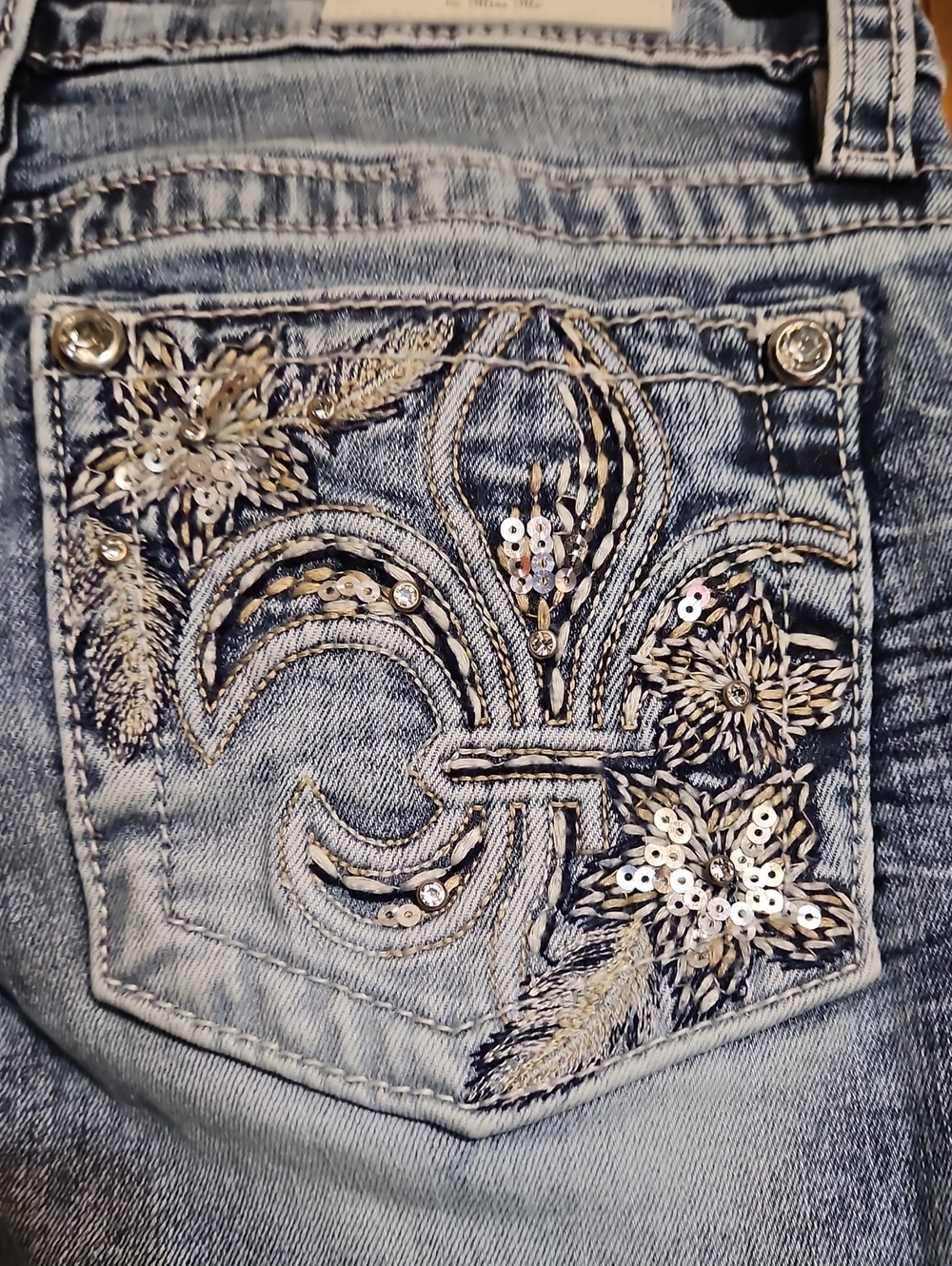 Fleur By Miss Me Low-Rise Bootcut Denim Jeans-NWOT - Picture 7 of 12